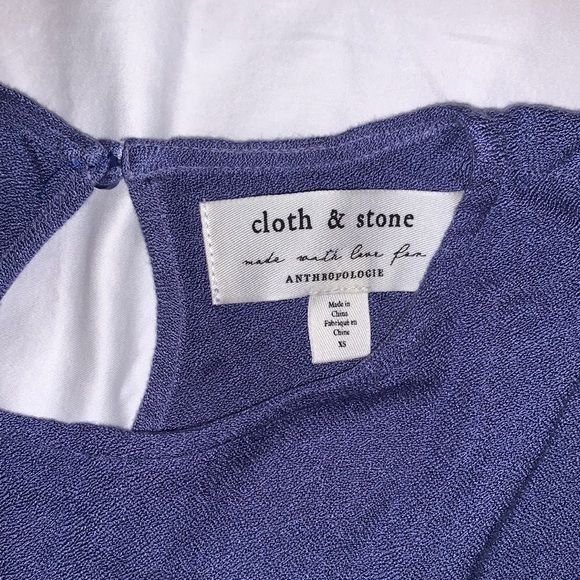 Cloth & Stone by Anthropologie Long Sleeve Purple Top - Picture 4 of 9